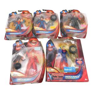 5 Mattel Superman Man of Steel Plastic Action Figure Toys 2013 General Zod READ